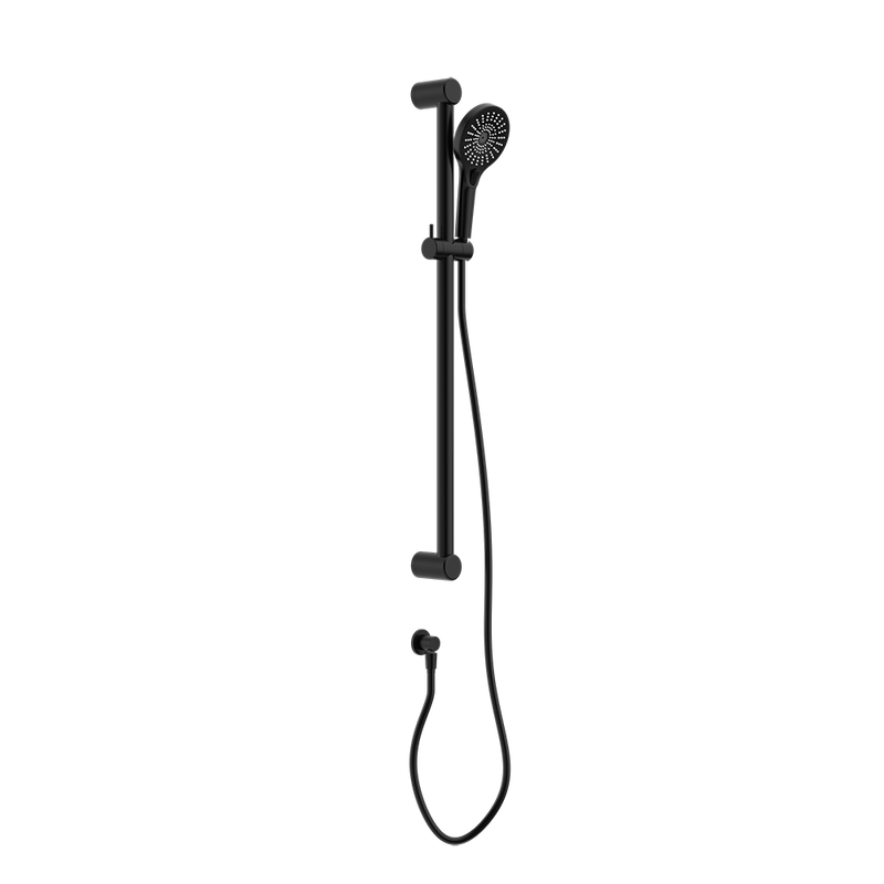 Mecca Care 32mm Grab Rail and Adjustable Shower Rail Set 900mm Matte Black