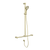 Mecca Care 32mm T Bar Grab Rail and Adjustable Shower Set 1100x750mm Brushed Gold