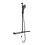 Nero Mecca Care 32mm T Bar Grab Rail and Adjustable Shower Set 1100x750mm Matte Black