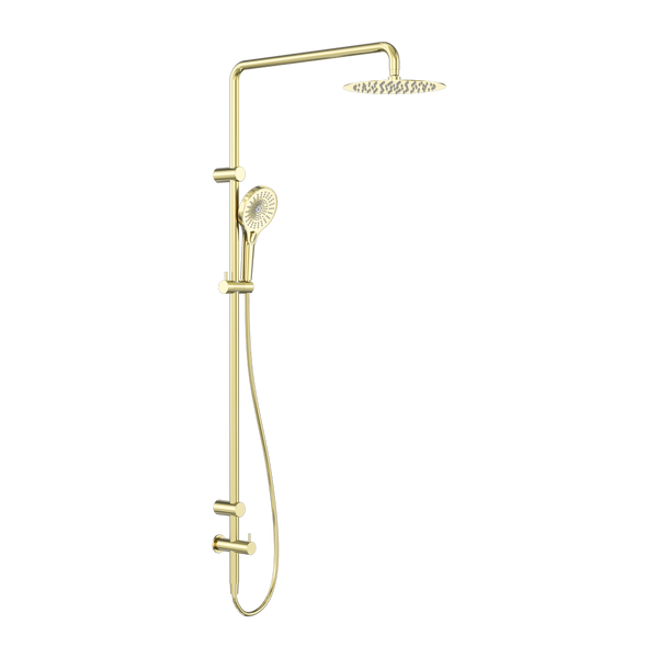 Nero Mecca Care 25mm Grab Rail 900mm Twin Shower Set Brushed Gold