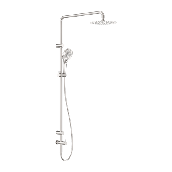 Nero Mecca Care 25mm Grab Rail 900mm Twin Shower Set Brushed Nickel