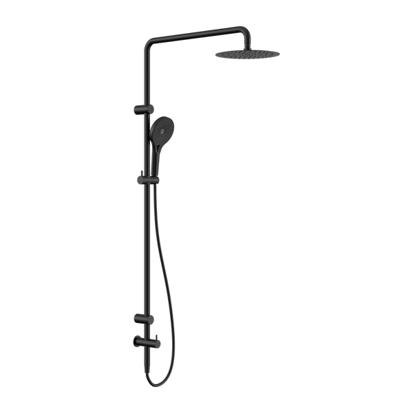 Nero Mecca Care 25mm Grab Rail 900mm Twin Shower Set Matte Black
