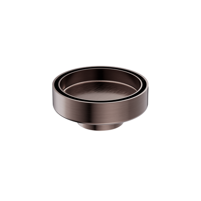 Nero 100mm Round Tile Insert Floor Waste 50mm Outlet Brushed Bronze