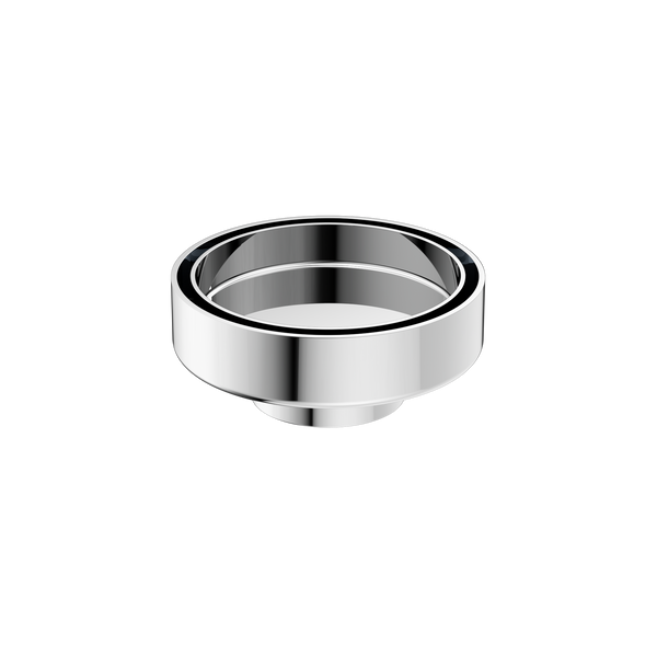 Nero 100mm Round Tile Insert Floor Waste 50mm Outlet Chrome