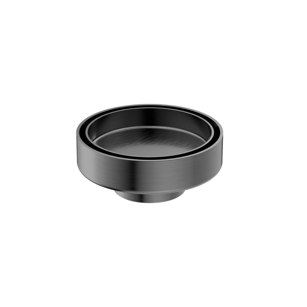 Nero 100mm Round Tile Insert Floor Waste 50mm Outlet Gunmetal