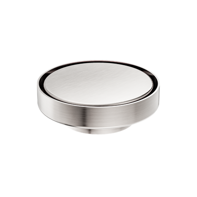 Nero 130mm Round Tile Insert Floor Waste 80mm Outlet Brushed Nickel