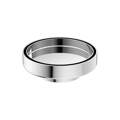 Nero 130mm Round Tile Insert Floor Waste 80mm Outlet Chrome