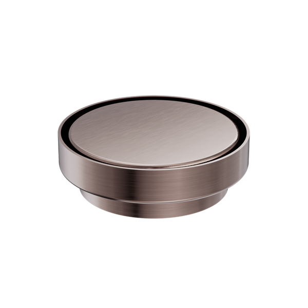 Nero 130mm Round Tile Insert Floor Waste 100mm Outlet Brushed Bronze
