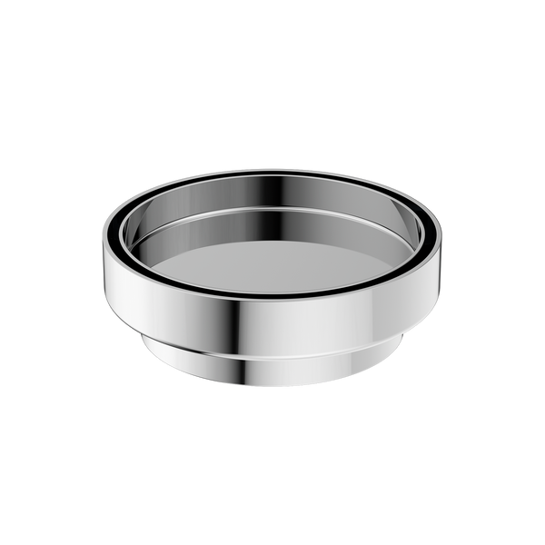 Nero 130mm Round Tile Insert Floor Waste 100mm Outlet Chrome