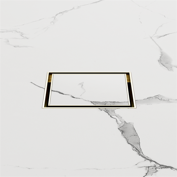 Nero Tile Insert Floor Waste 50mm Outlet Brushed Gold