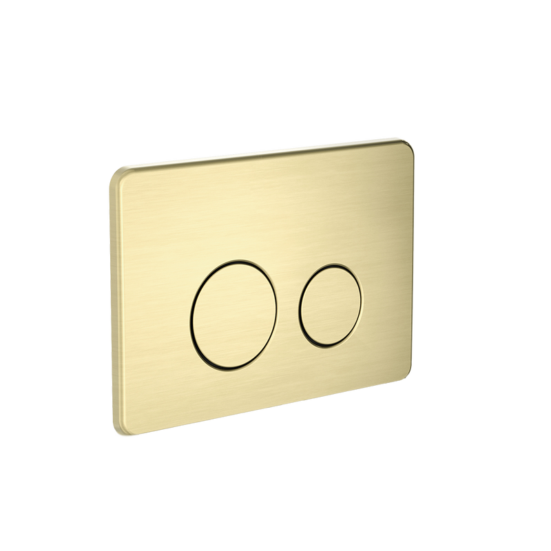 In Wall Toilet Push Plate Brushed Gold