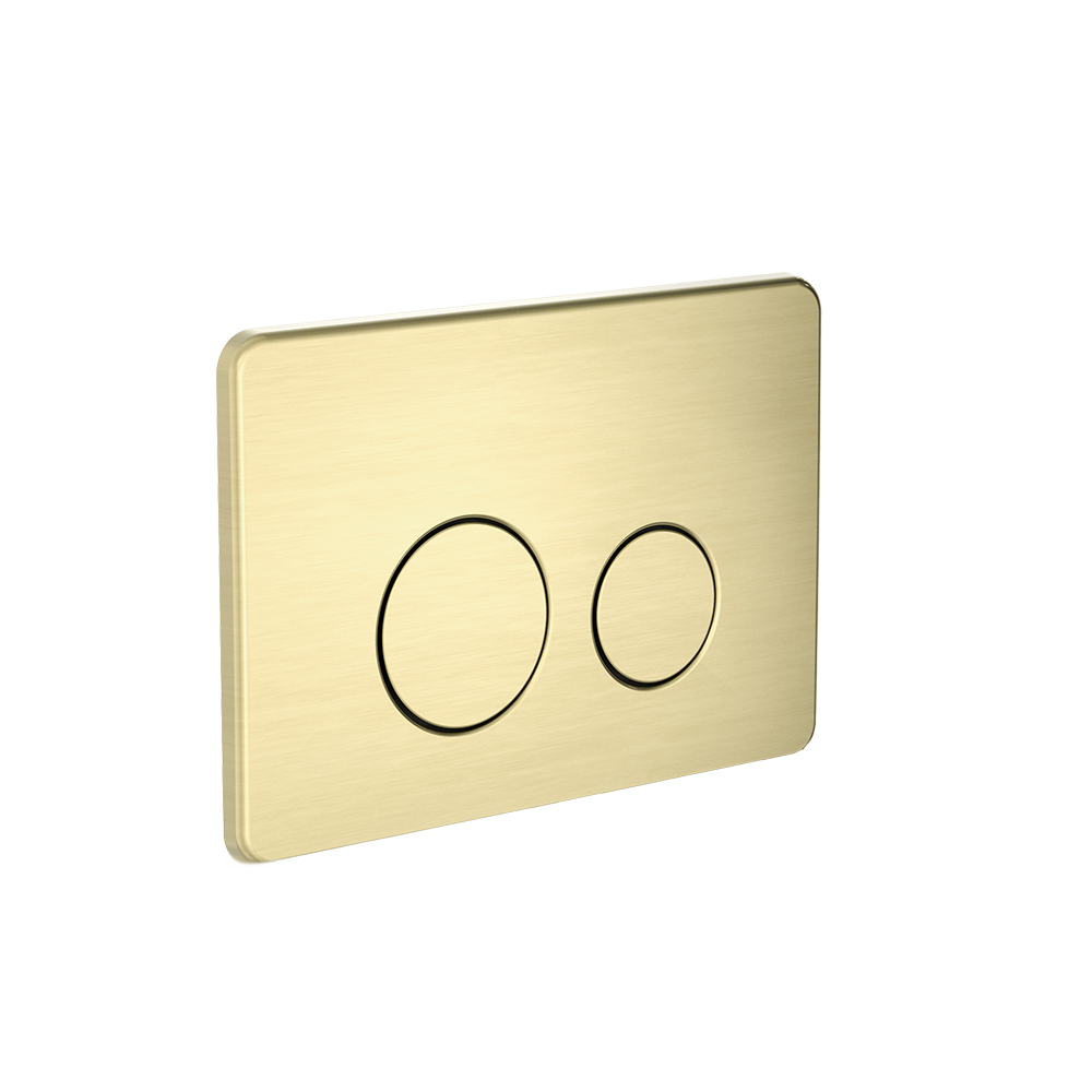 In Wall Toilet Push Plate Brushed Gold