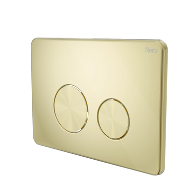 Nero In Wall Toilet Push Plate Brushed Gold
