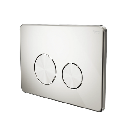 Nero In Wall Toilet Push Plate Brushed Nickel