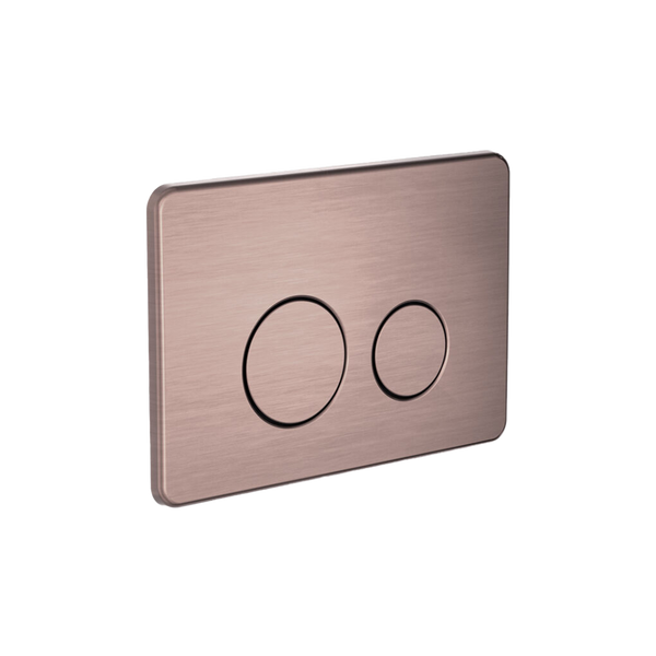Nero In Wall Toilet Push Plate Brushed Bronze