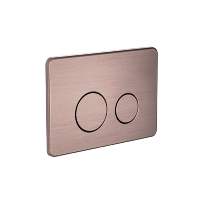 Nero In Wall Toilet Push Plate Brushed Bronze