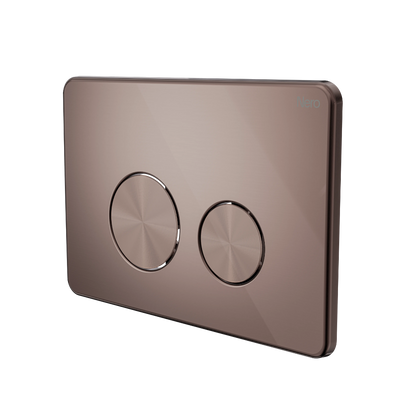 Nero In Wall Toilet Push Plate Brushed Bronze