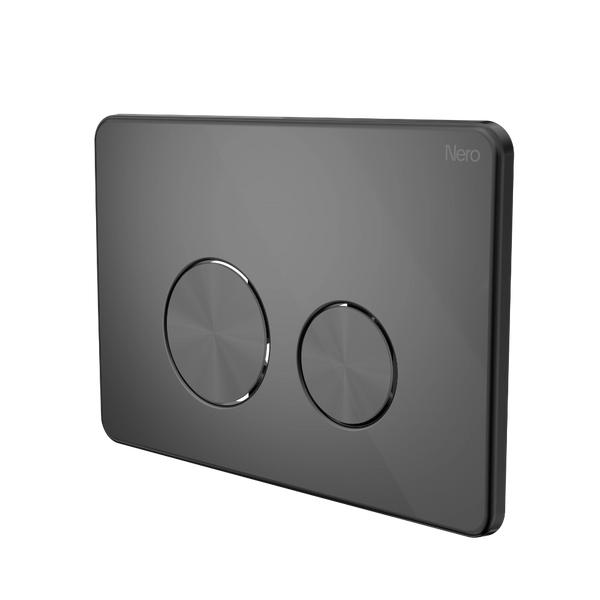 Nero In Wall Toilet Push Plate Graphite