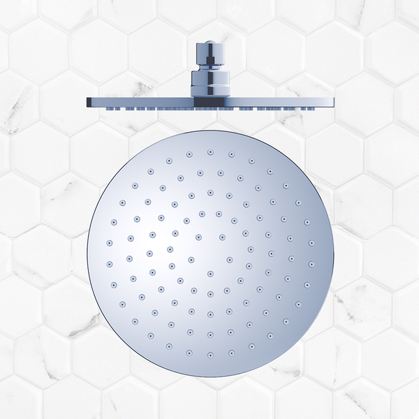 Nero Round Shower Head 200mm Chrome