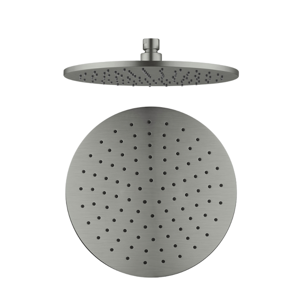 Nero Round Shower Head 250mm Brushed Gunmetal