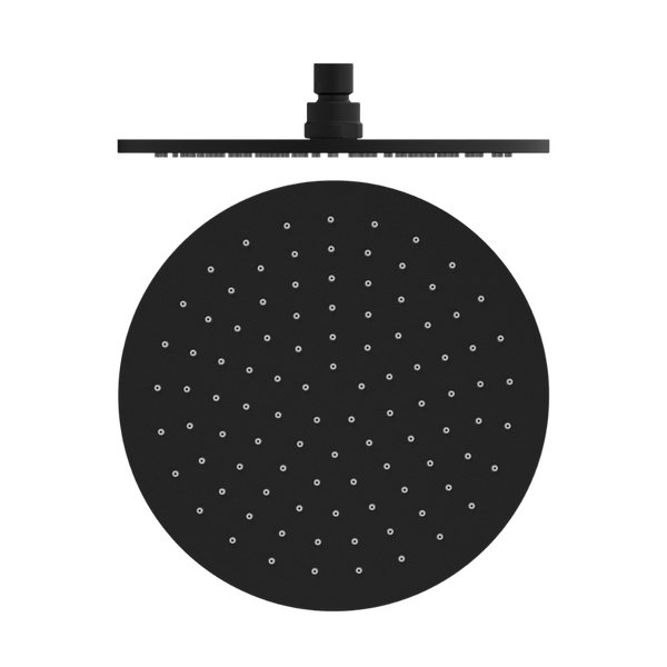 Nero Round Shower Head 250mm Matte Black