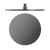 Nero Round Shower Head 300mm Graphite
