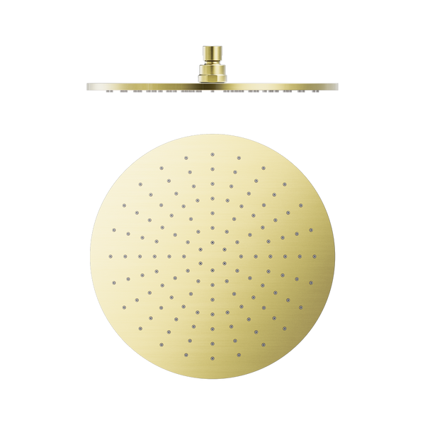 Nero Round Shower Head 300mm Brushed Gold