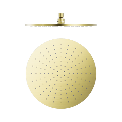 Nero Round Shower Head 300mm Brushed Gold