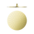Nero Round Shower Head 300mm Brushed Gold