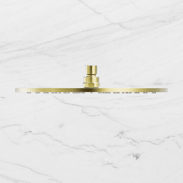 Nero Round Shower Head 300mm Brushed Gold