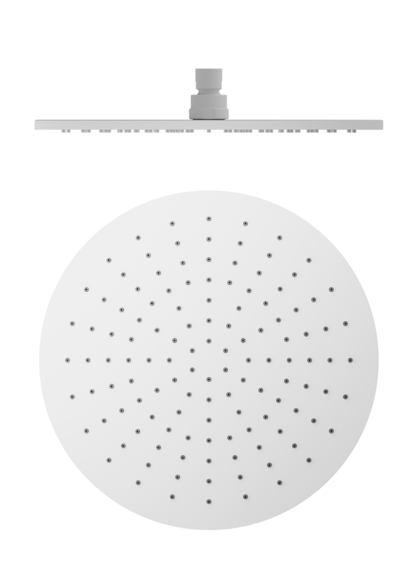 Nero 300mm Round Shower Head Matte White