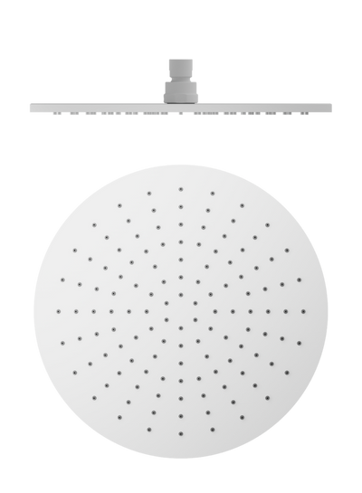 Nero 300mm Round Shower Head Matte White