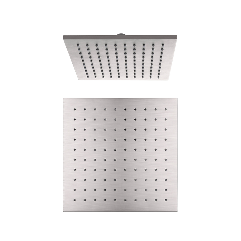 Square Shower Head 250mm Brushed Nickel