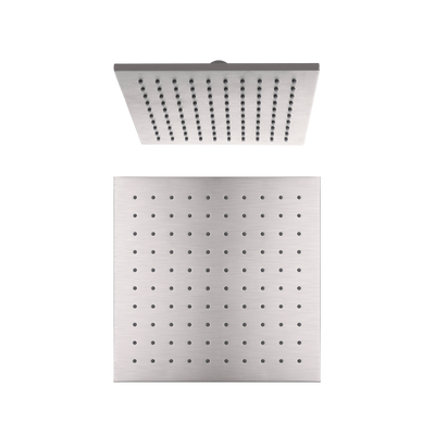 Square Shower Head 250mm Brushed Nickel
