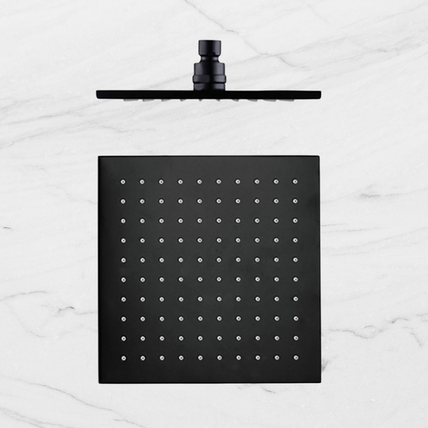 Nero Square Shower Head 250mm Matte Black