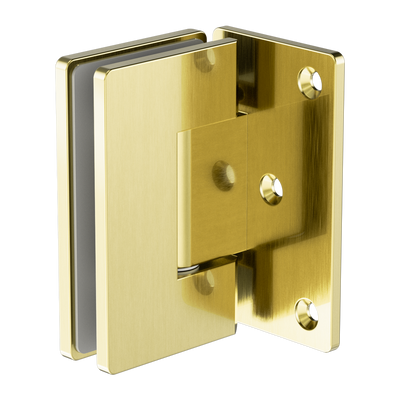 Nero 90 Degree Glass to Wall Shower Hinge 10MM Glass Brushed Gold