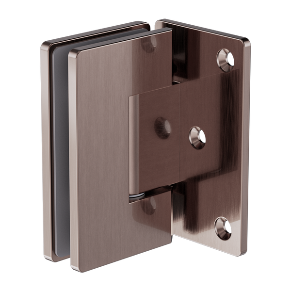 Nero 90 Degree Glass To Wall Shower Hinge 10mm Glass Brushed Bronze