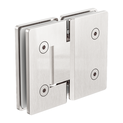 Nero 180 Degree Glass to Glass Shower Hinge 10mm Glass Brushed Nickel