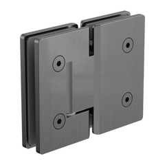 Nero 180 Degree Glass to Glass Shower Hinge 10mm Glass Brushed Gunmetal