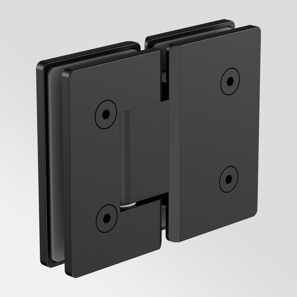Nero 180 Degree Glass to Glass Shower Hinge 10mm Glass Matte Black