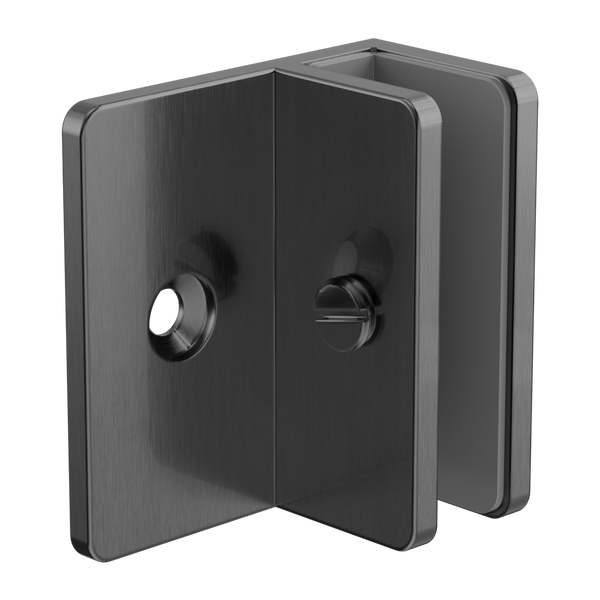 Nero Shower F Bracket 10mm Glass Gunmetal