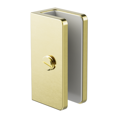 Nero Shower U Bracket 10mm Glass Brushed Gold