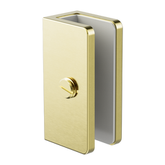 Nero Shower U Bracket 10mm Glass Brushed Gold