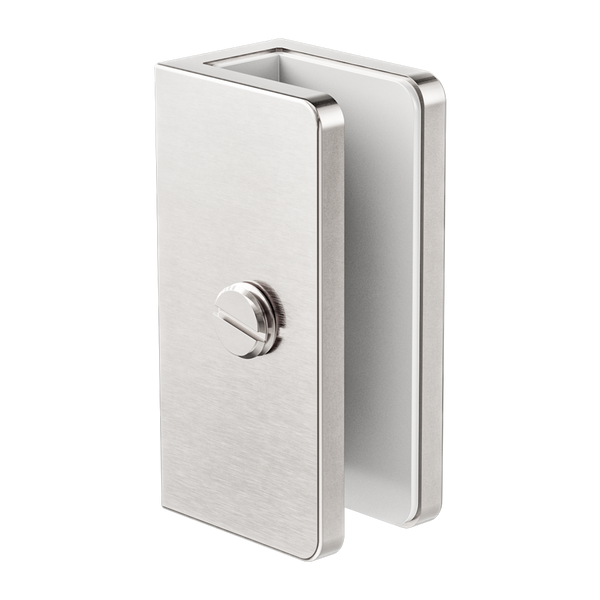 Nero Shower U Bracket 10mm Glass Brushed Nickel