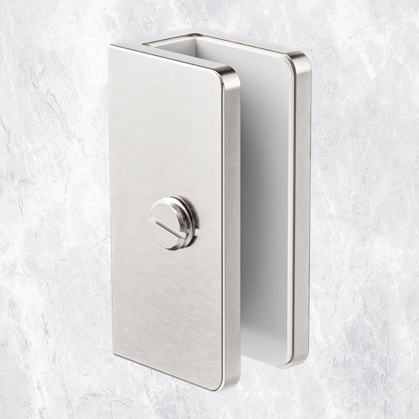Nero Shower U Bracket 10mm Glass Brushed Nickel