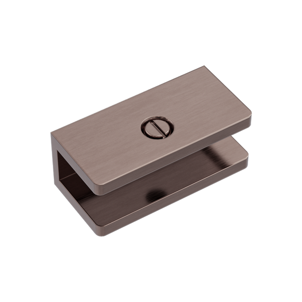 Nero Shower U Bracket 10mm Glass Brushed Bronze