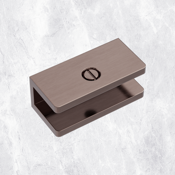 Nero Shower U Bracket 10mm Glass Brushed Bronze