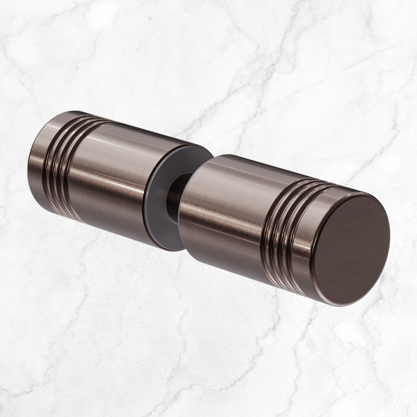 Nero Round Shower Knob Brushed Bronze