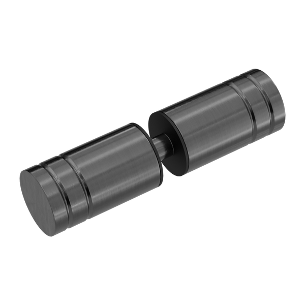 Nero Round Shower Knob Brushed Gunmetal