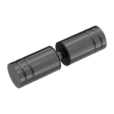 Nero Round Shower Knob Brushed Gunmetal